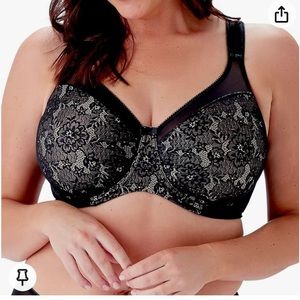 Berlei Beauty Everyday Black Lace Minimizer Bra 36G